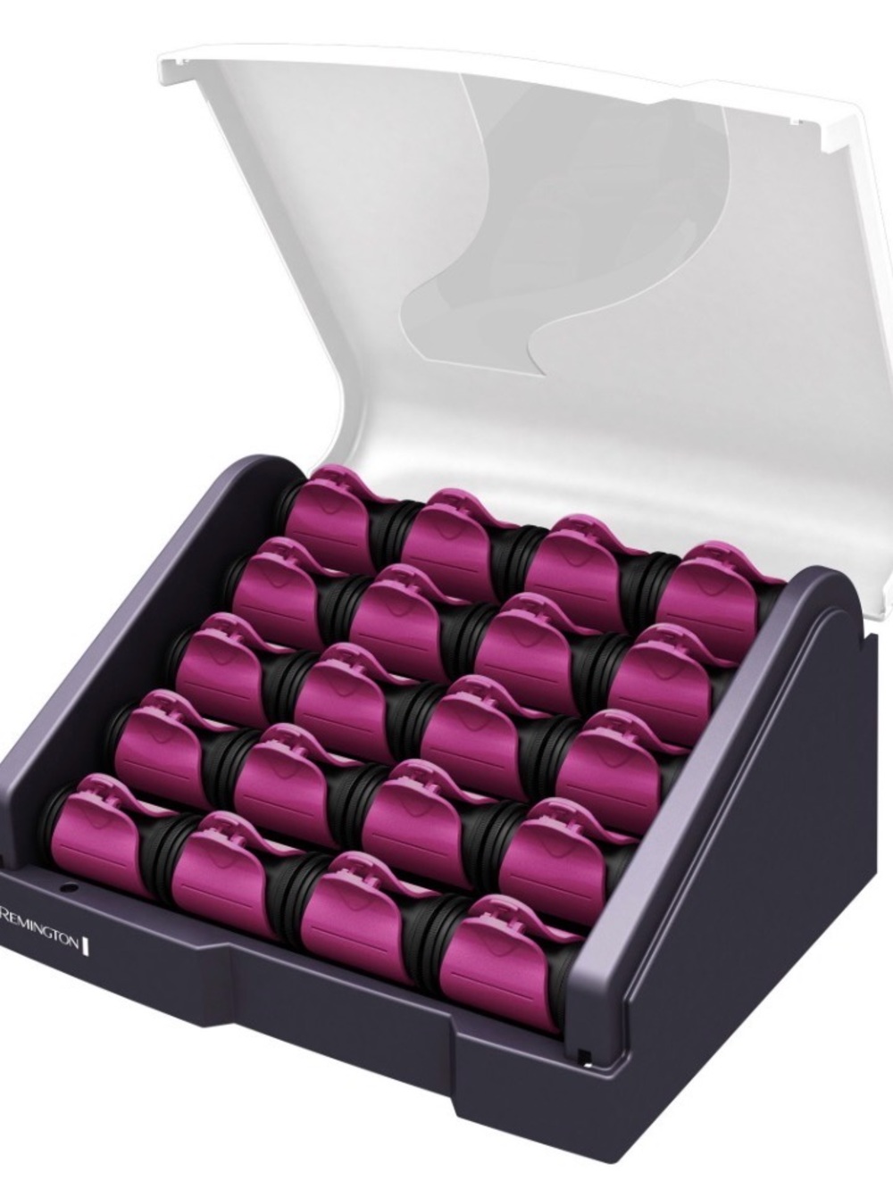 Remington H9096 Silk Ceramic Heated Hair Rollers Setter 20 Hot Rollers Clips